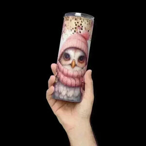 Chilly owl 20 tumbler with straw